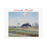Tulip Fields | Titled | Satin Poster