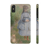 Girl with Dog | iPhone Case | slim