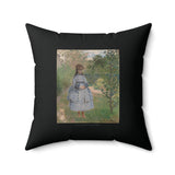 Girl with Dog | Pillow