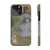 Girl with Dog | iPhone Case | slim