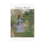 Girl with Dog | Titled | Satin Poster