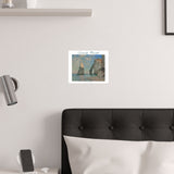 Étretat Cliffs | Titled | Satin Poster