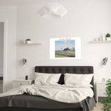 Tulip Fields | Titled | Satin Poster