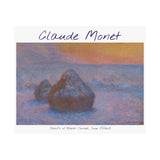 Snow Stacks | Titled | Satin Poster