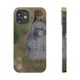 Girl with Dog | iPhone Case | slim