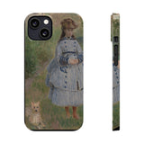 Girl with Dog | iPhone Case | slim
