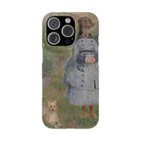 Girl with Dog | iPhone Case | slim