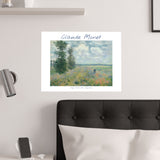 Argenteuil Poppy | Titled | Satin Poster