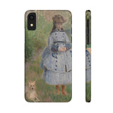 Girl with Dog | iPhone Case | slim