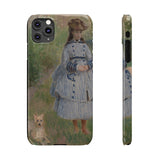 Girl with Dog | iPhone Case | slim
