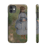 Girl with Dog | iPhone Case | slim