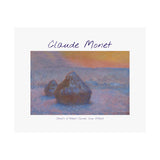 Snow Stacks | Titled | Satin Poster