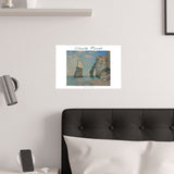 Étretat Cliffs | Titled | Satin Poster