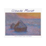 Snow Stacks | Titled | Satin Poster