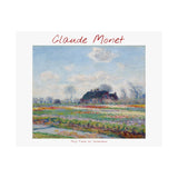 Tulip Fields | Titled | Satin Poster