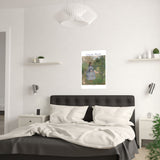 Girl with Dog | Titled | Satin Poster