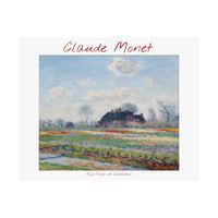 Tulip Fields | Titled | Satin Poster