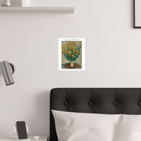 Artichoke Flowers | Titled | Satin Poster
