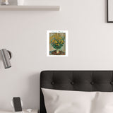 Artichoke Flowers | Titled | Satin Poster