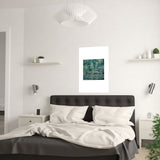 Lilies and Bridge | Satin Poster