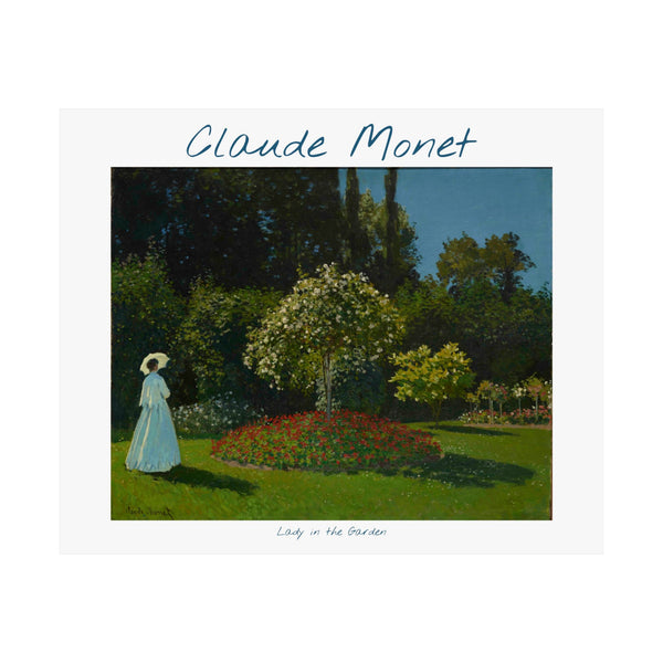 Lady in the Garden | Titled | Satin Poster