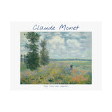 Argenteuil Poppy | Titled | Satin Poster