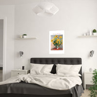 Sunflowers | Titled | Satin Poster