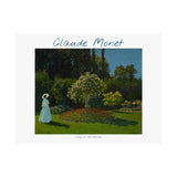 Lady in the Garden | Titled | Satin Poster