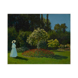 Lady in the Garden | Satin Poster