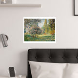 Landscape Monceau | Satin Poster