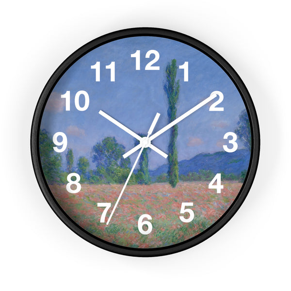 Giverny Poppy | Clock