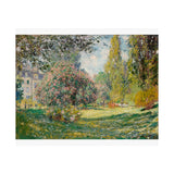 Landscape Monceau | Satin Poster