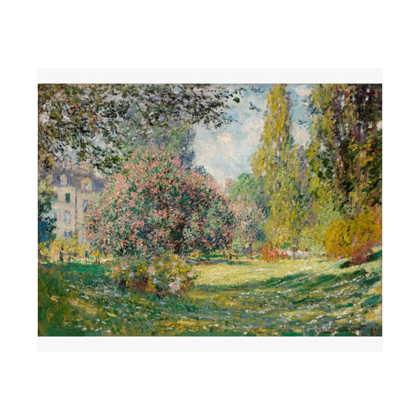 Landscape Monceau | Satin Poster