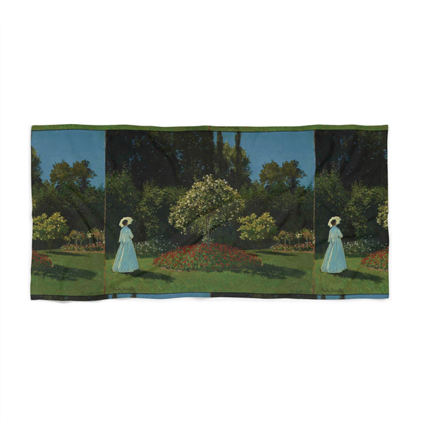 Lady in the Garden | Beach Towel