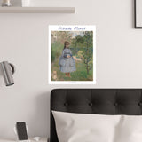 Girl with Dog | Titled | Satin Poster