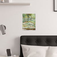 Water Lily Bridge | Satin Poster