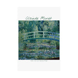 Lilies and Bridge | Titled | Satin Poster
