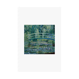 Lilies and Bridge | Satin Poster