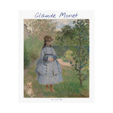 Girl with Dog | Titled | Satin Poster