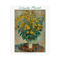 Artichoke Flowers | Titled | Satin Poster
