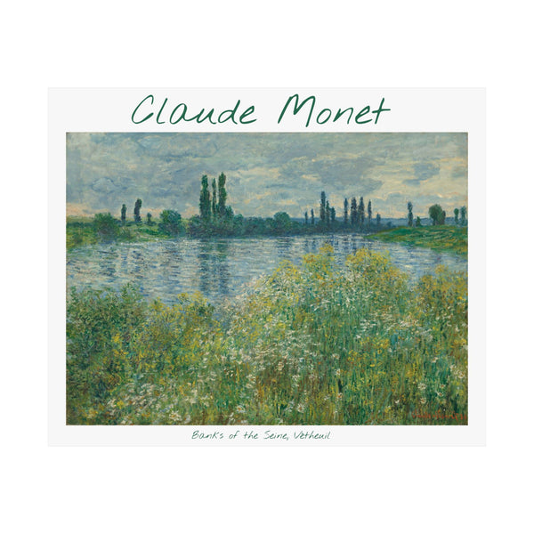 Banks of the Seine | Titled | Satin Poster