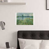 Banks of the Seine | Satin Poster