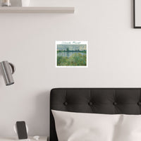 Banks of the Seine | Titled | Satin Poster