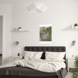 Girl with Dog | Satin Poster