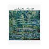 Lilies and Bridge | Titled | Satin Poster