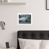 Normandy Train | Titled | Satin Poster