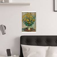 Artichoke Flowers | Satin Poster
