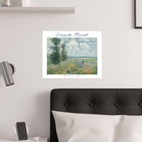 Argenteuil Poppy | Titled | Satin Poster