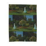 Lady in the Garden | Blanket