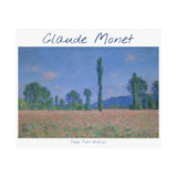 Giverny Poppy | Titled | Satin Poster